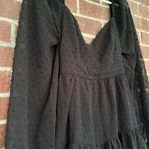 Lulus V Neck long sleeve dress